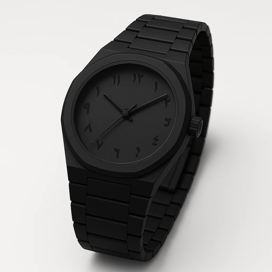 Black Arabic Aura Watch